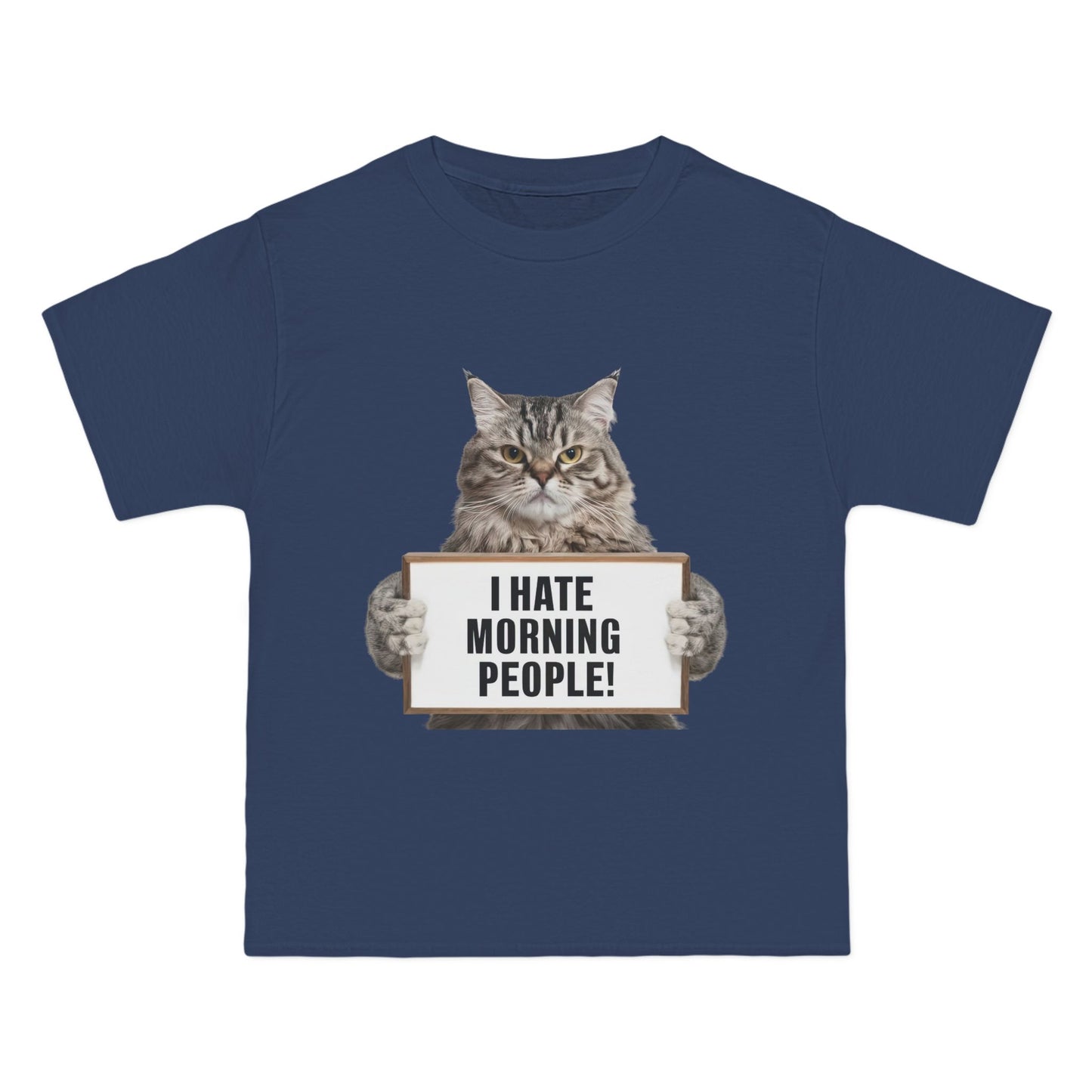 Funny Cat T-Shirt - "I Hate Morning People!"