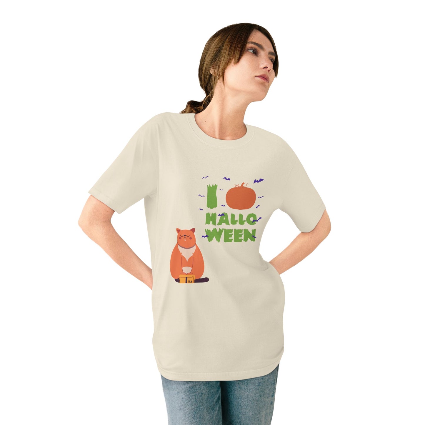 Halloween Cat T-Shirt - I Love Halloween!