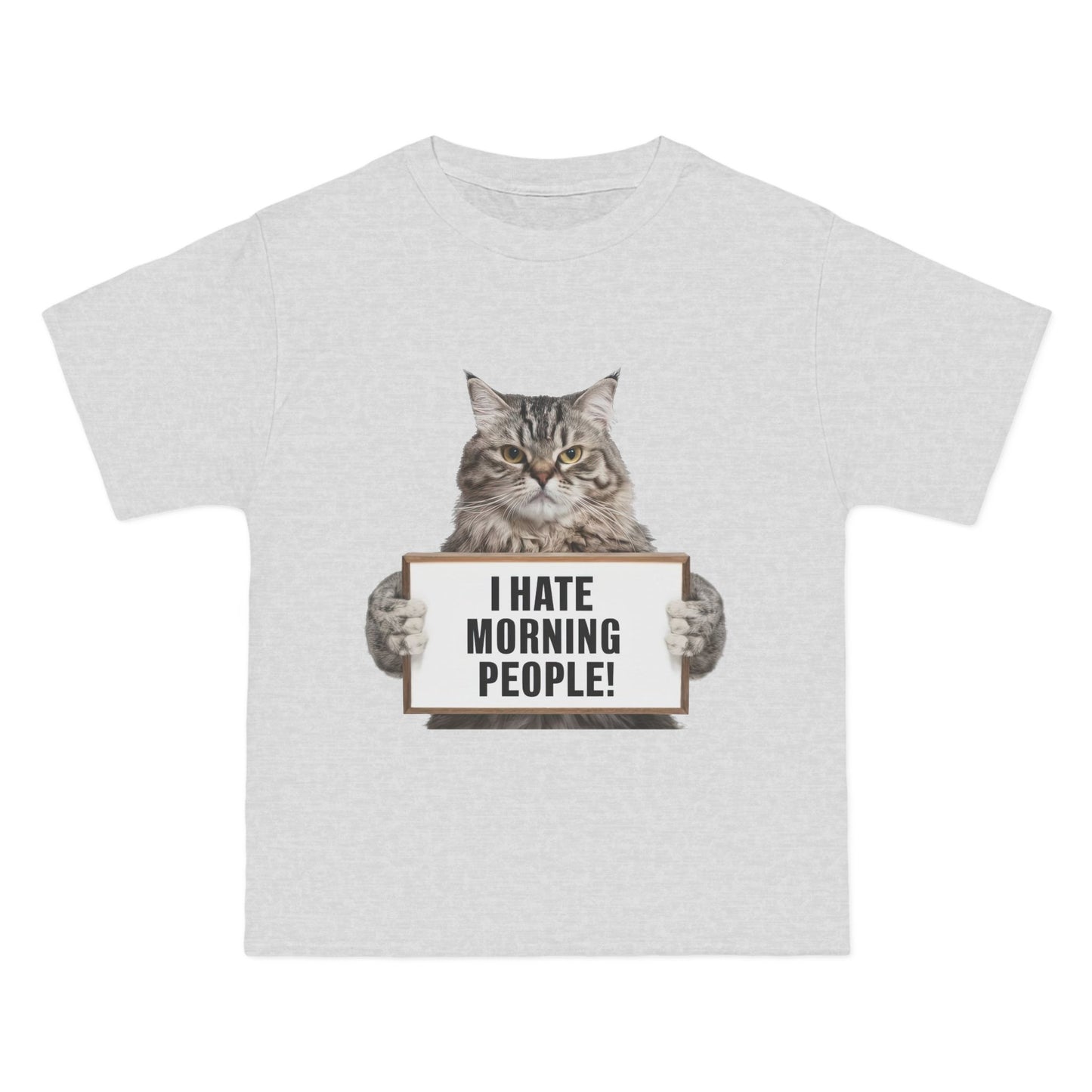 Funny Cat T-Shirt - "I Hate Morning People!"