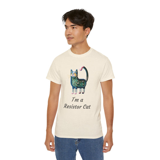 Activist "I'm a Resistor" Cat Unisex Ultra Cotton Tee