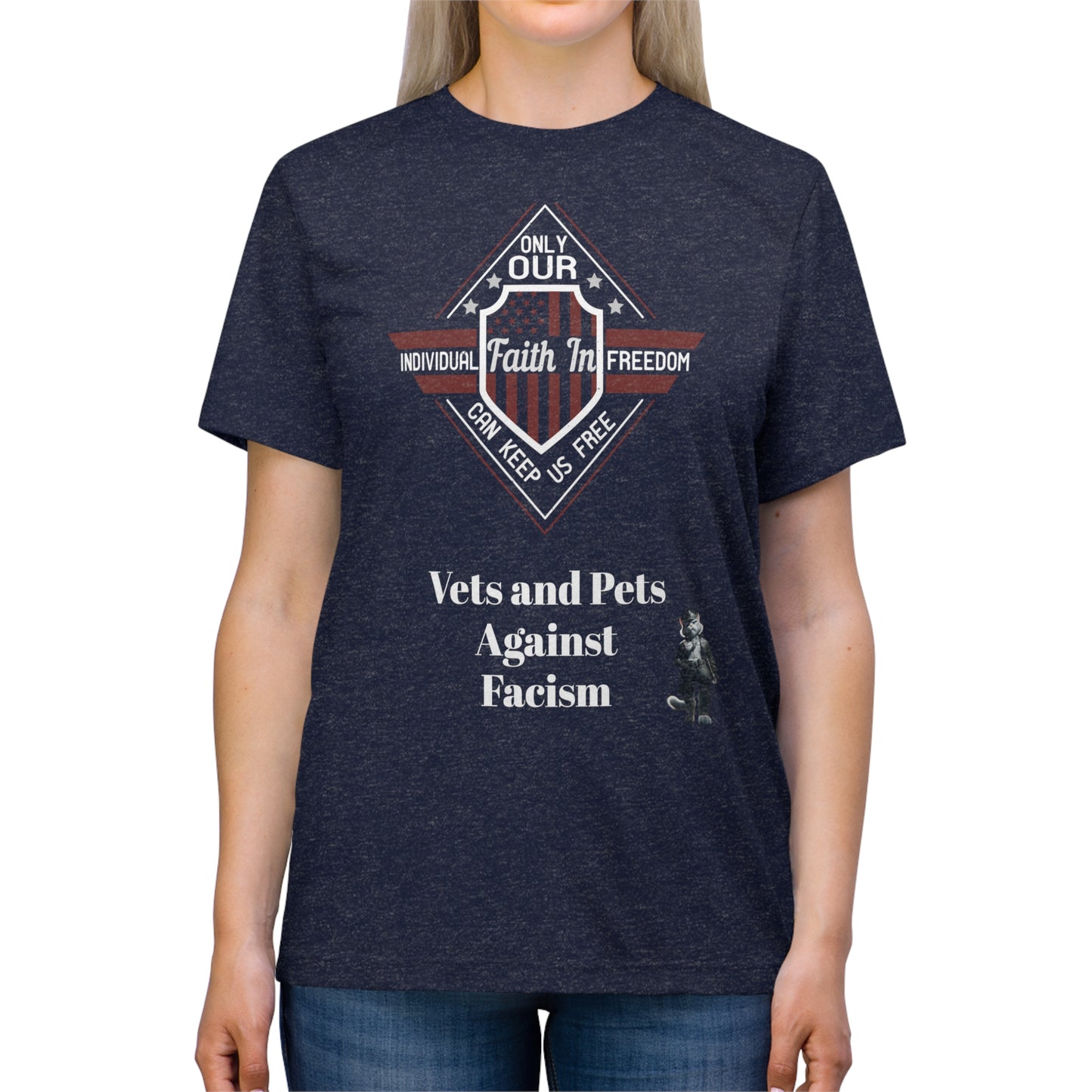 Vets and Pets Against Facism Tee