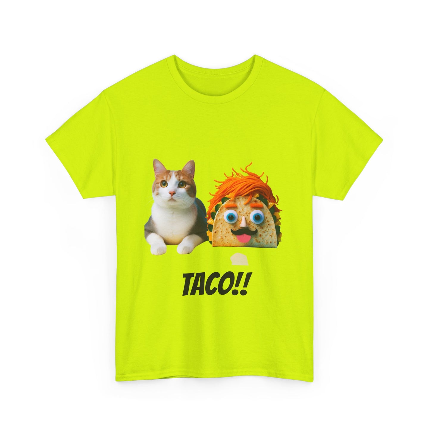 Funny Cat Taco Tee, Unisex Cotton T-Shirt, Gift for Cat Lovers, Cute Pet Shirt, Funny Animal Apparel, Birthday Gifts