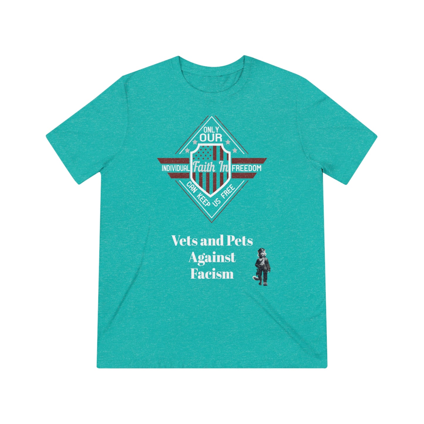 Vets and Pets Against Facism Tee
