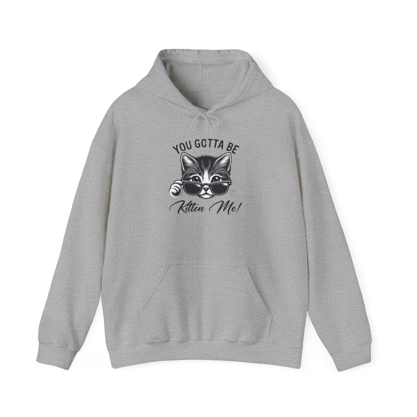 Funny Cat Hoodie - 'You Gotta Be Kitten Me!' & 'Not Today!'  Lazy Day Wear
