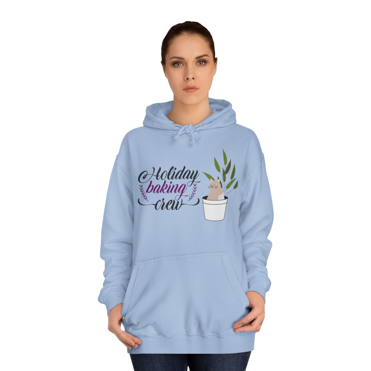 Cat Themed Holiday Baking Crew Hoodie