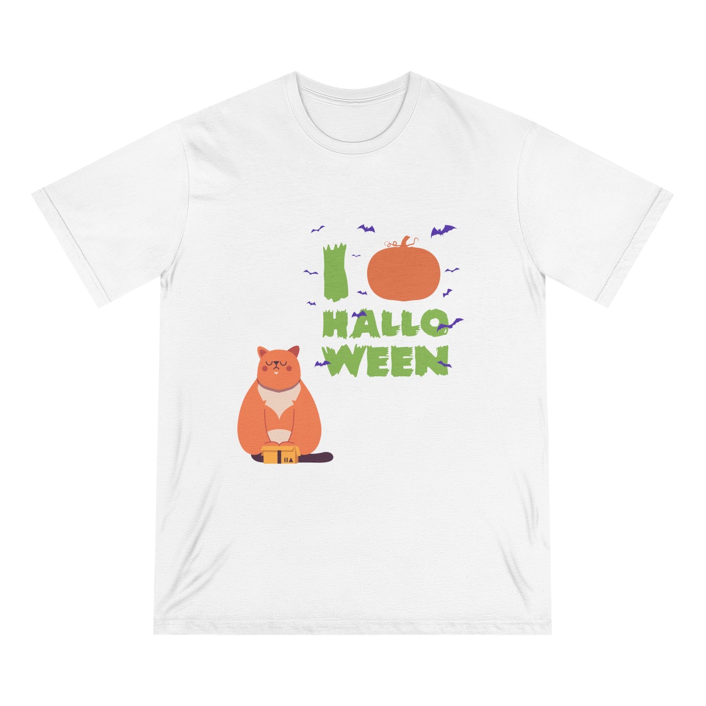 Halloween Cat T-Shirt - I Love Halloween!