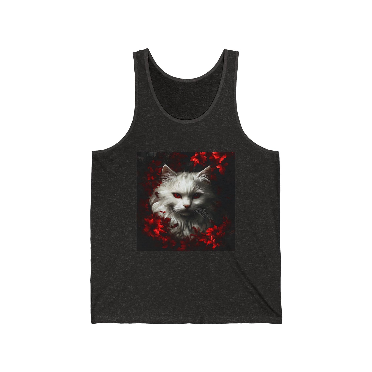 Artistic Cat Tank Top - Perfect for Pet Lovers, Casual Days, Gifts for Cat Owners, Spring/Summer Fashion, Unique Anime Style