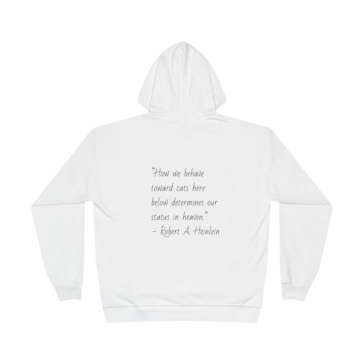 Heinlein Cat Quote Unisex EcoSmart® Pullover Hoodie Sweatshirt