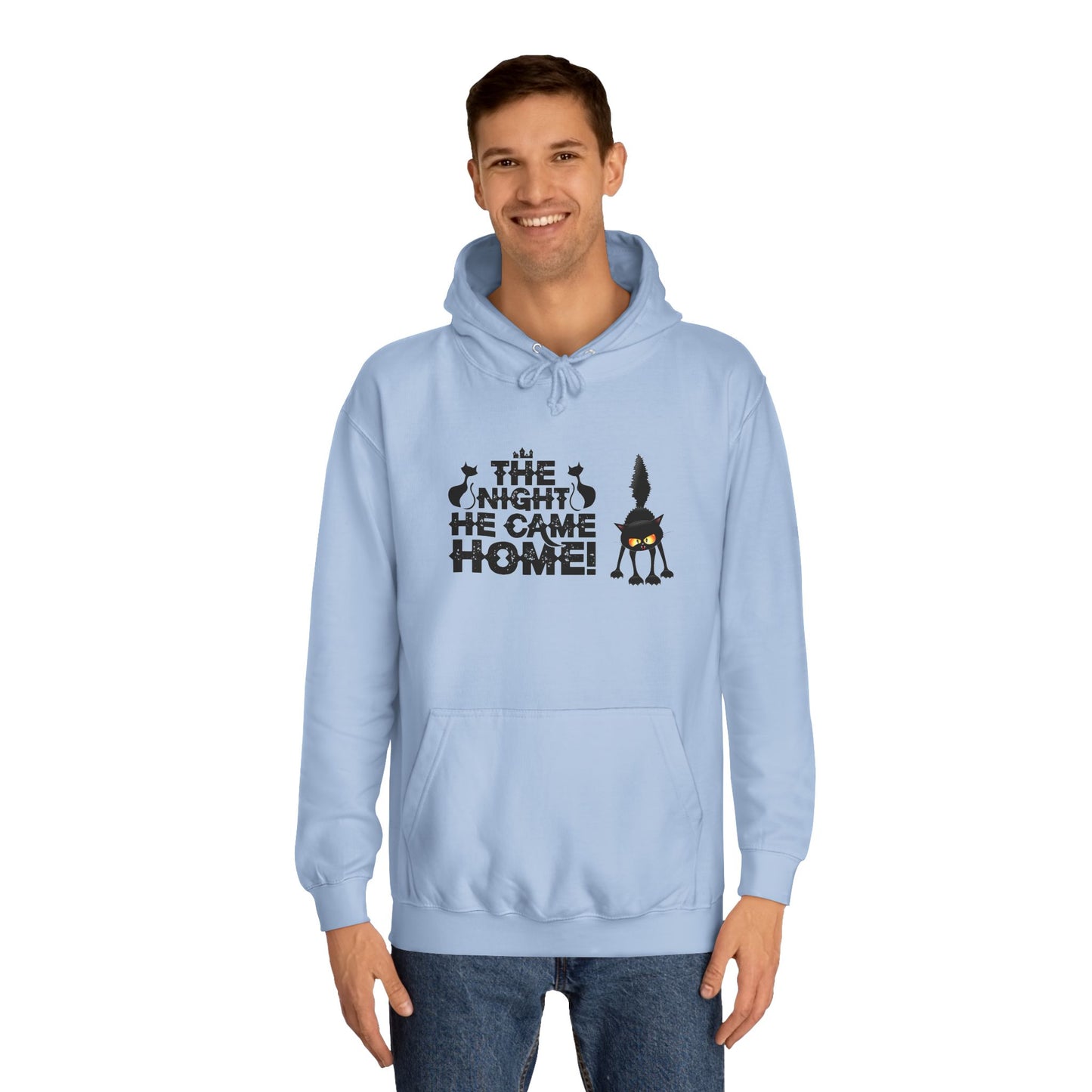 Halloween Black Cat Hoodie - The Night He Came Home
