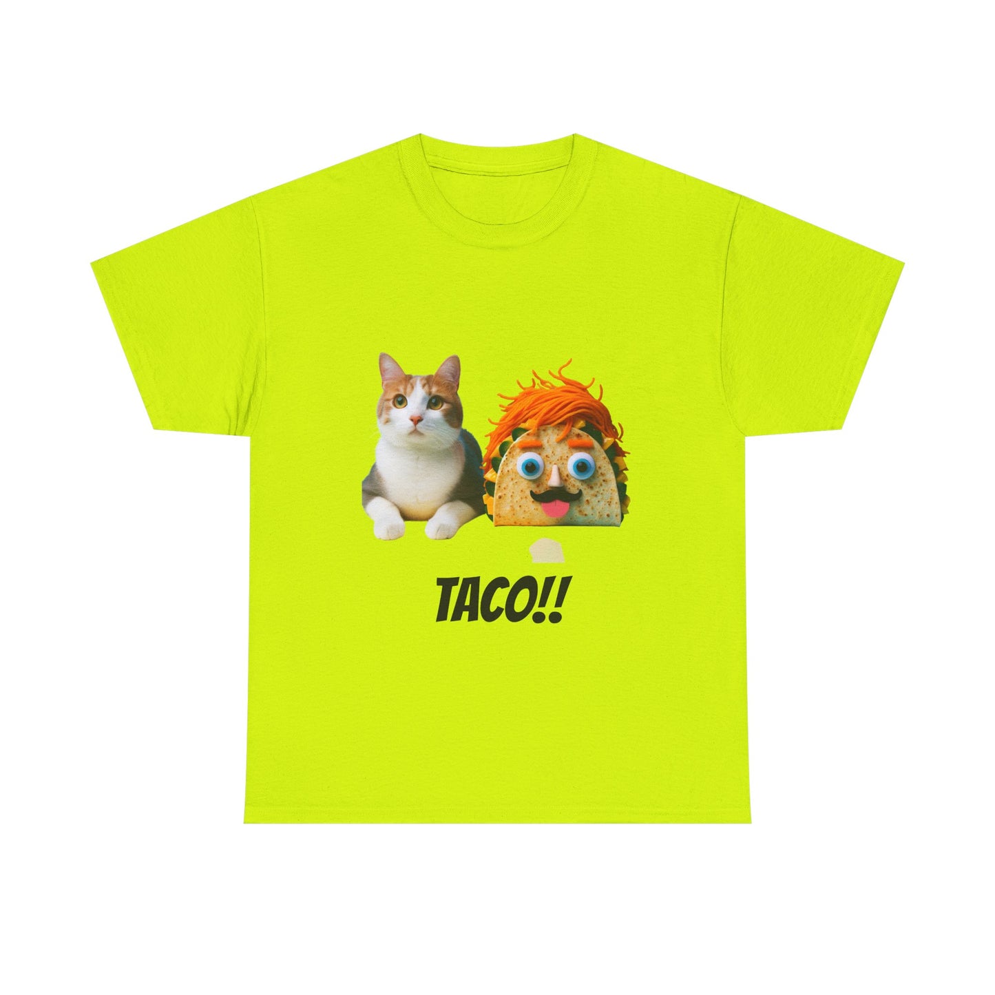 Funny Cat Taco Tee, Unisex Cotton T-Shirt, Gift for Cat Lovers, Cute Pet Shirt, Funny Animal Apparel, Birthday Gifts