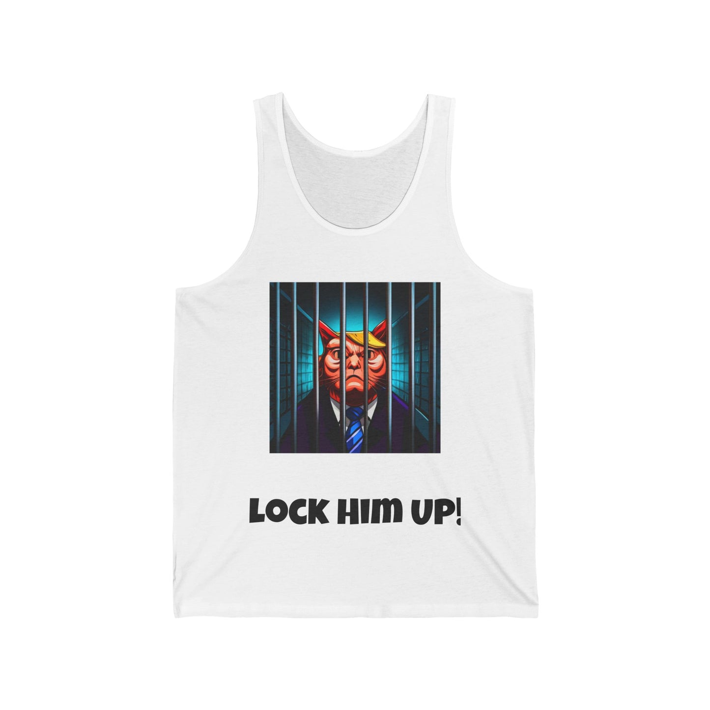 Lock Him Up Trump in Jail Tank Top