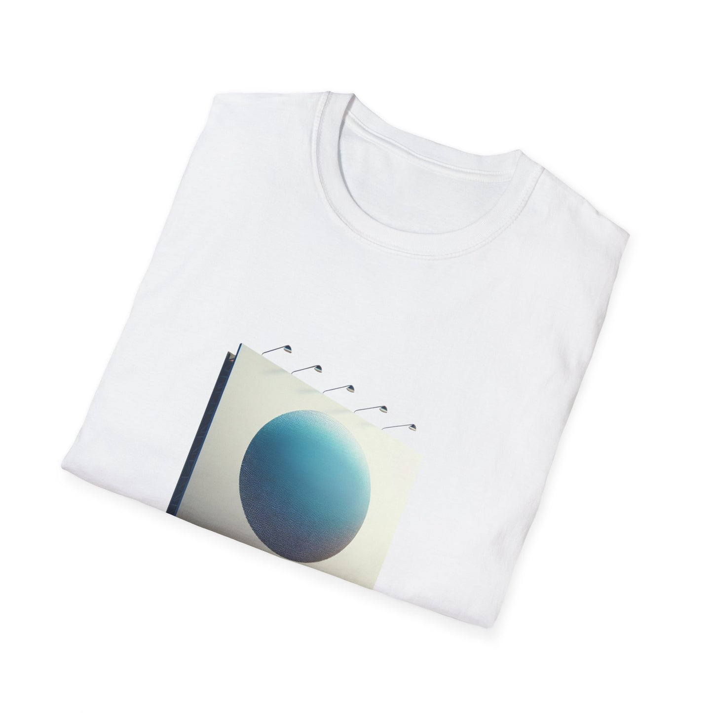 Blue Dot Billboard Unisex Softstyle T-Shirt