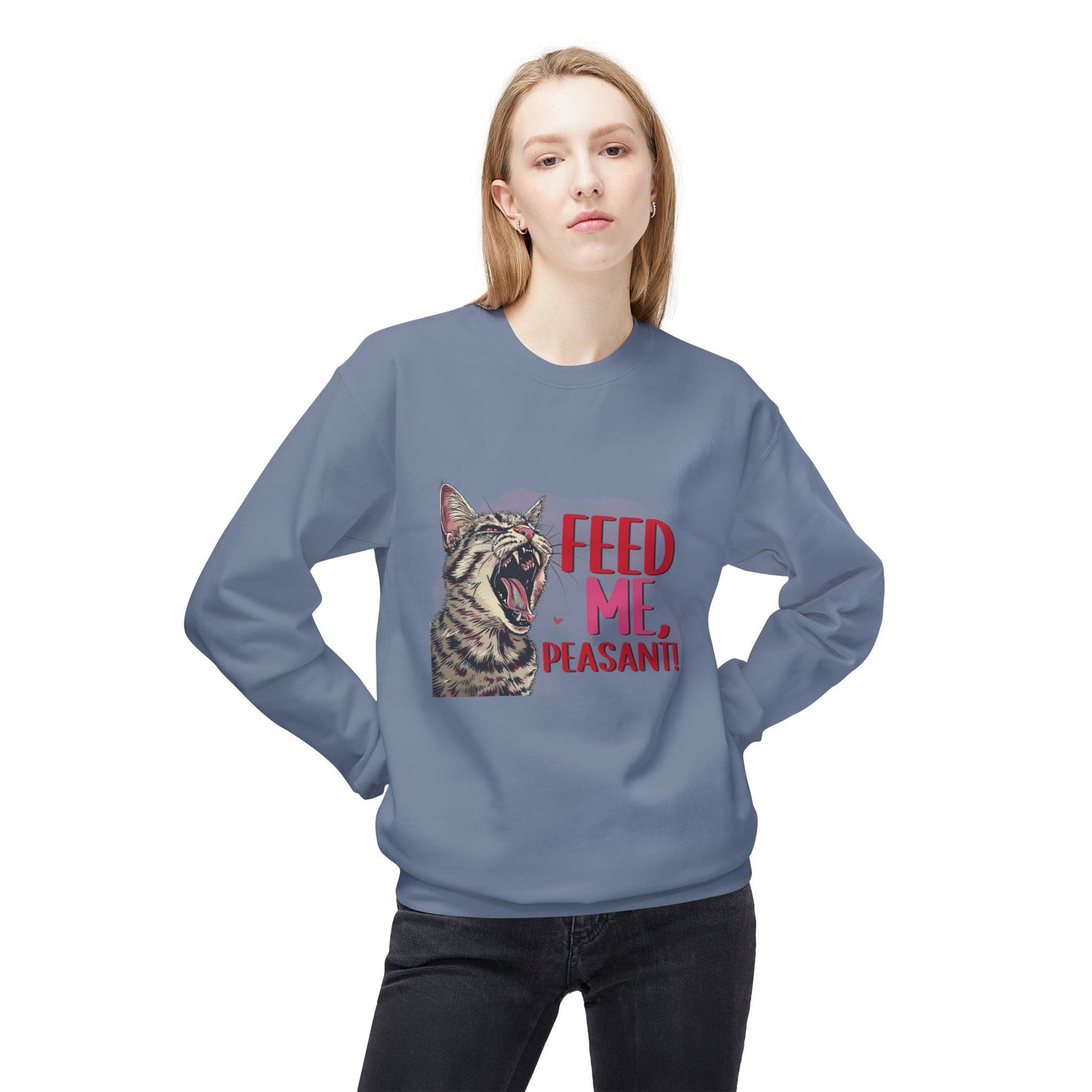 Cat Lover Sweatshirt - Feed Me Cat Shirt