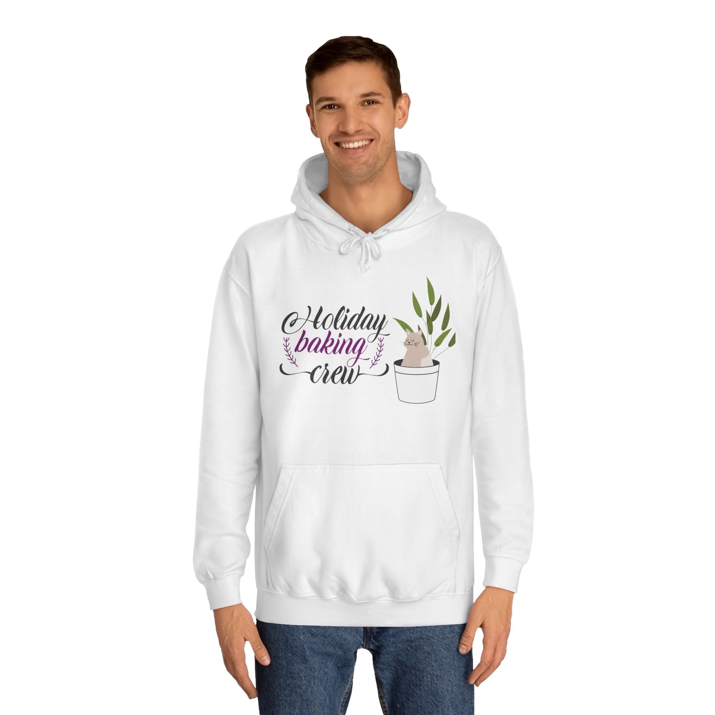 Cat Themed Holiday Baking Crew Hoodie