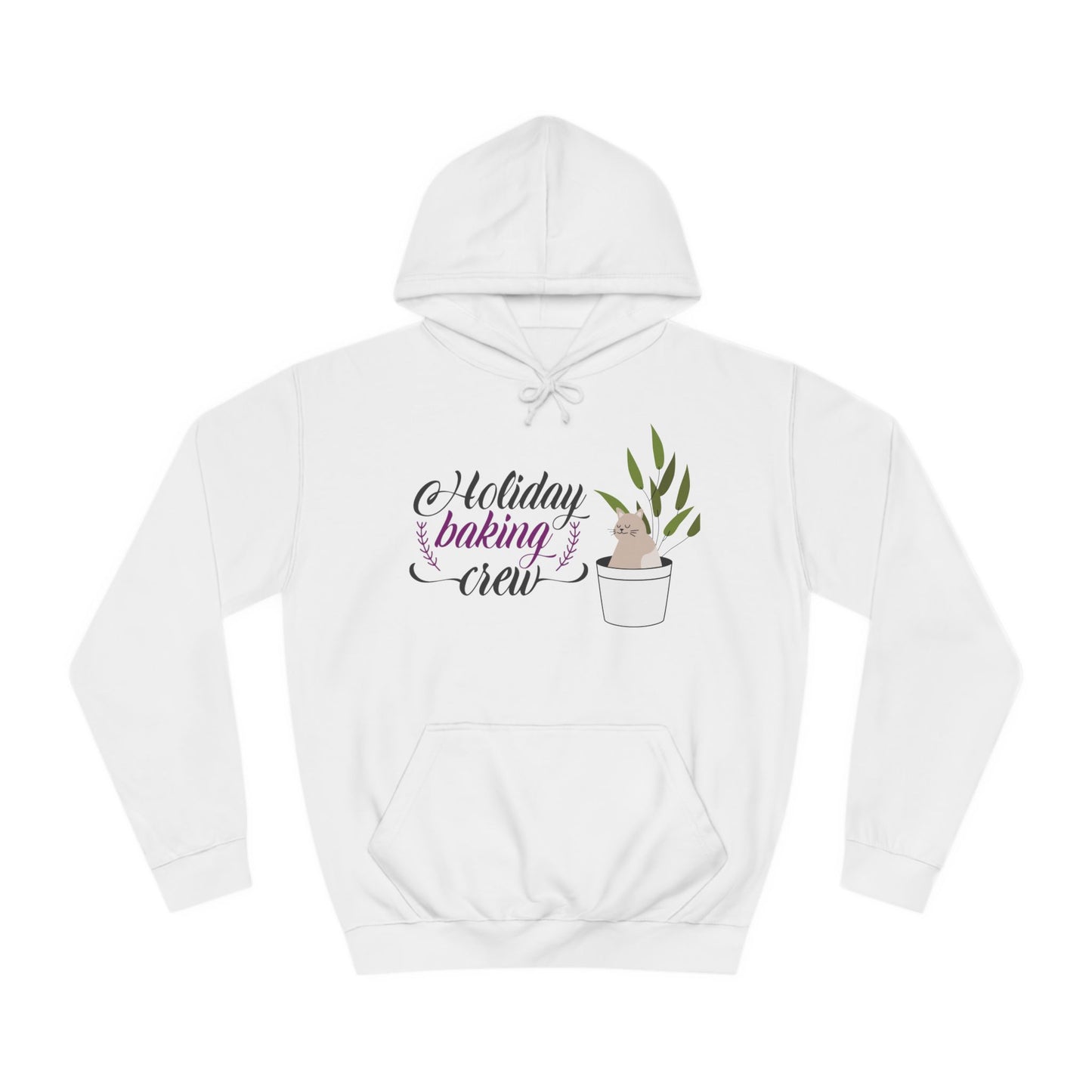 Cat Themed Holiday Baking Crew Hoodie