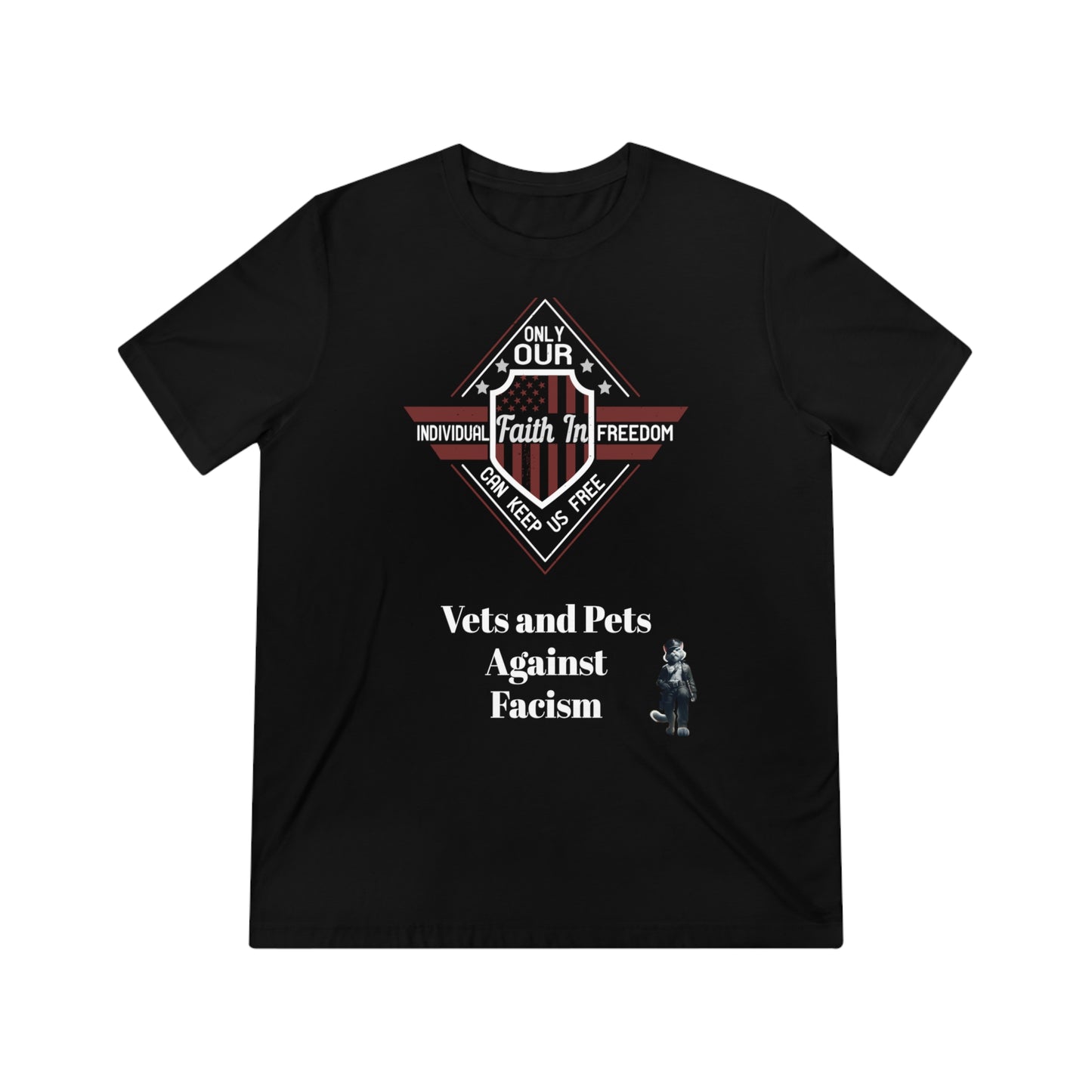 Vets and Pets Against Facism Tee