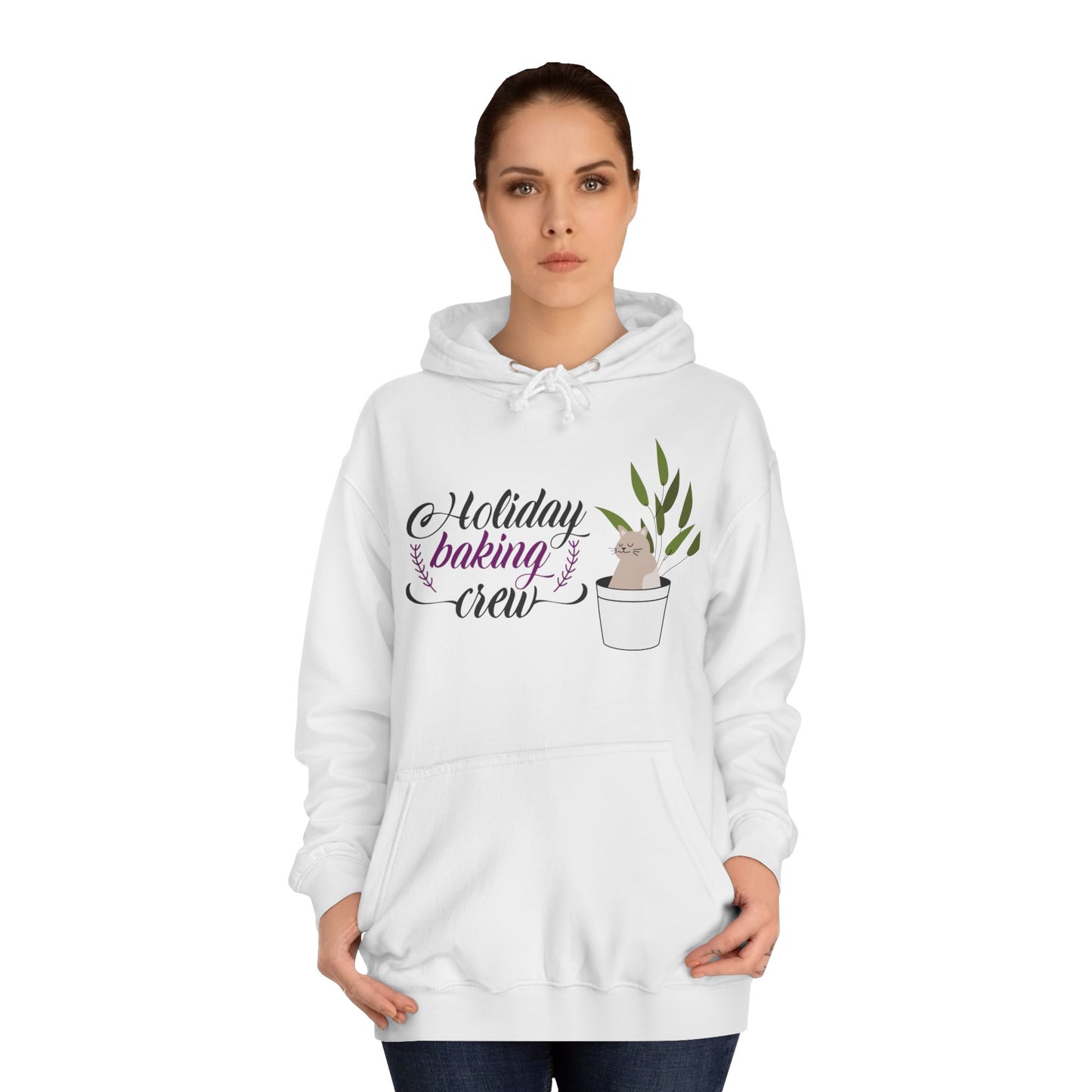 Cat Themed Holiday Baking Crew Hoodie