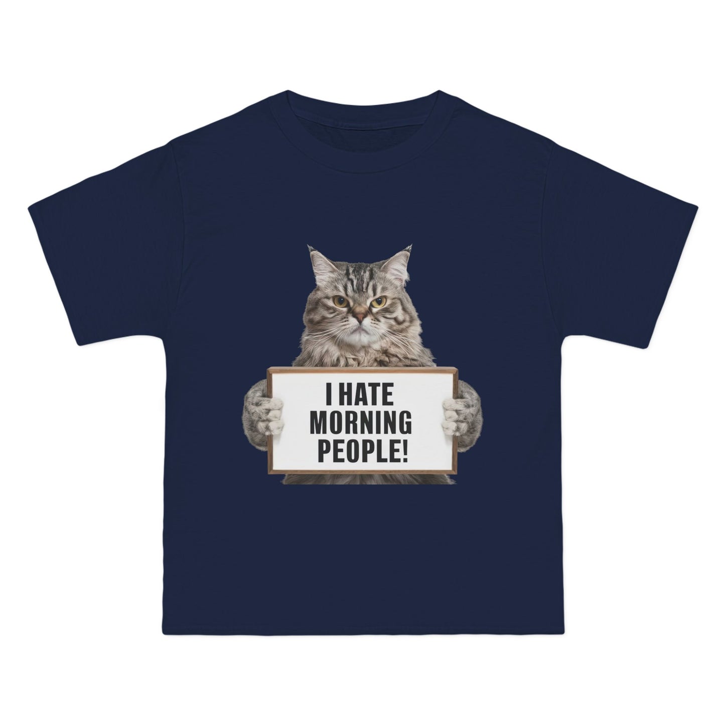 Funny Cat T-Shirt - "I Hate Morning People!"