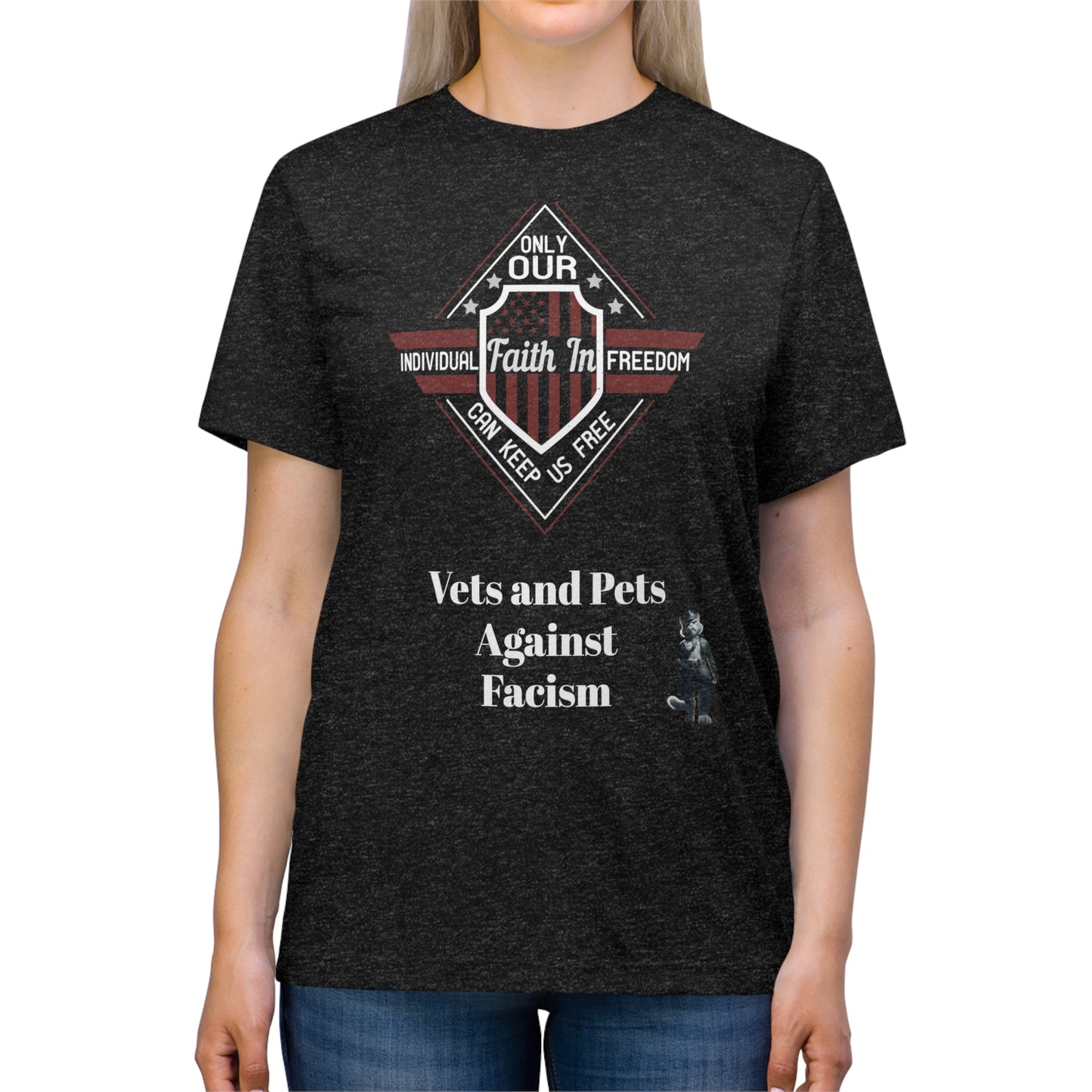 Vets and Pets Against Facism Tee