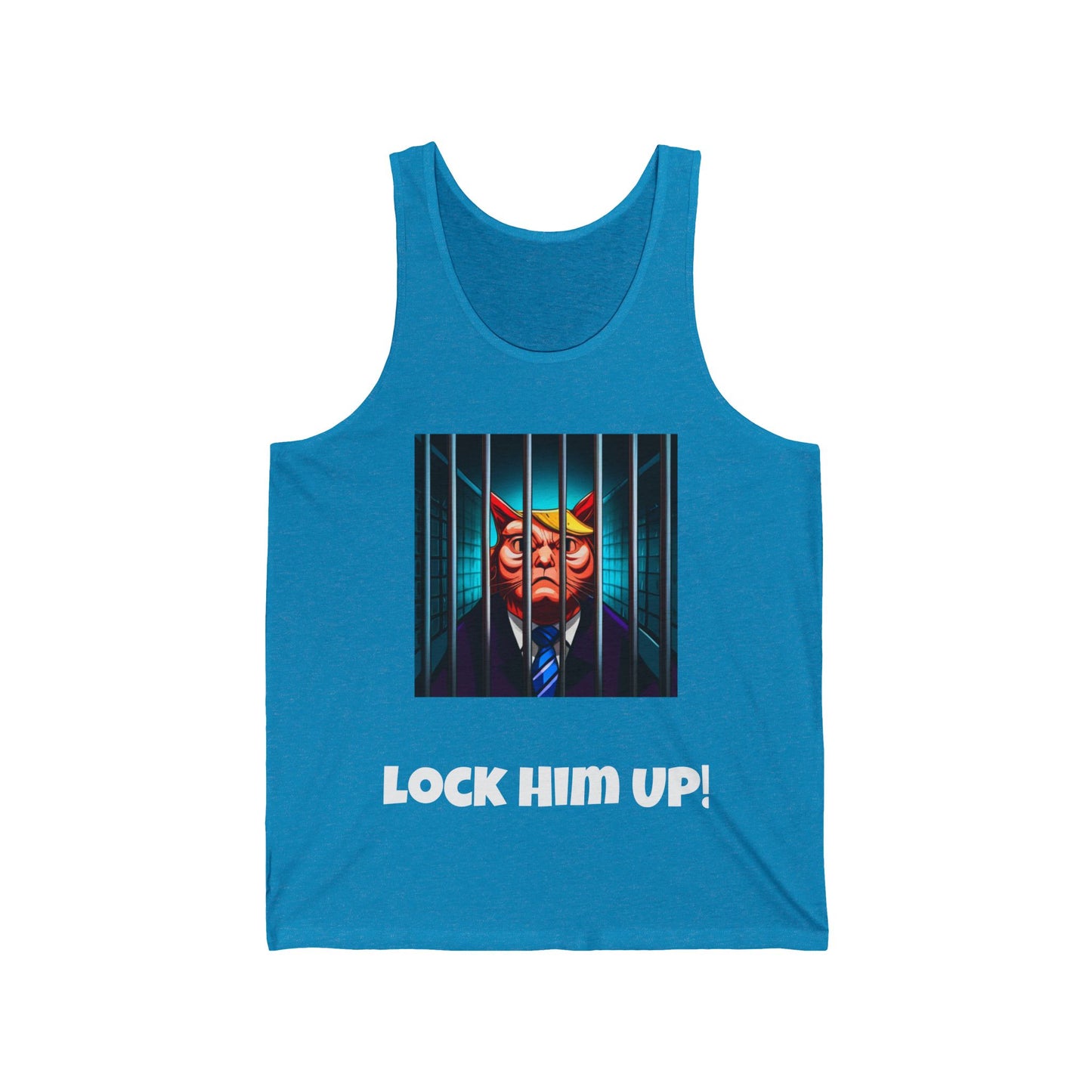 Lock Him Up Trump in Jail Tank Top