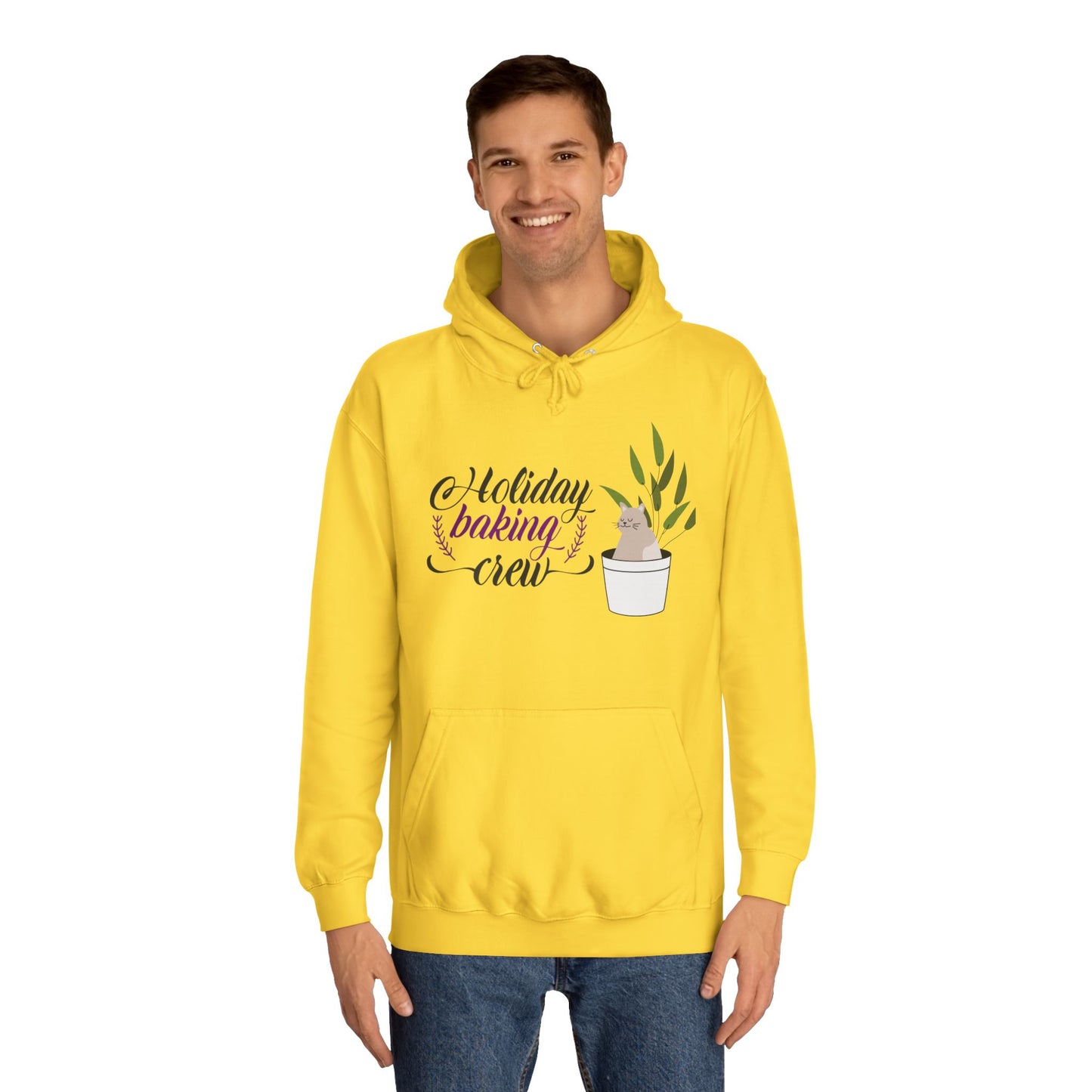 Cat Themed Holiday Baking Crew Hoodie