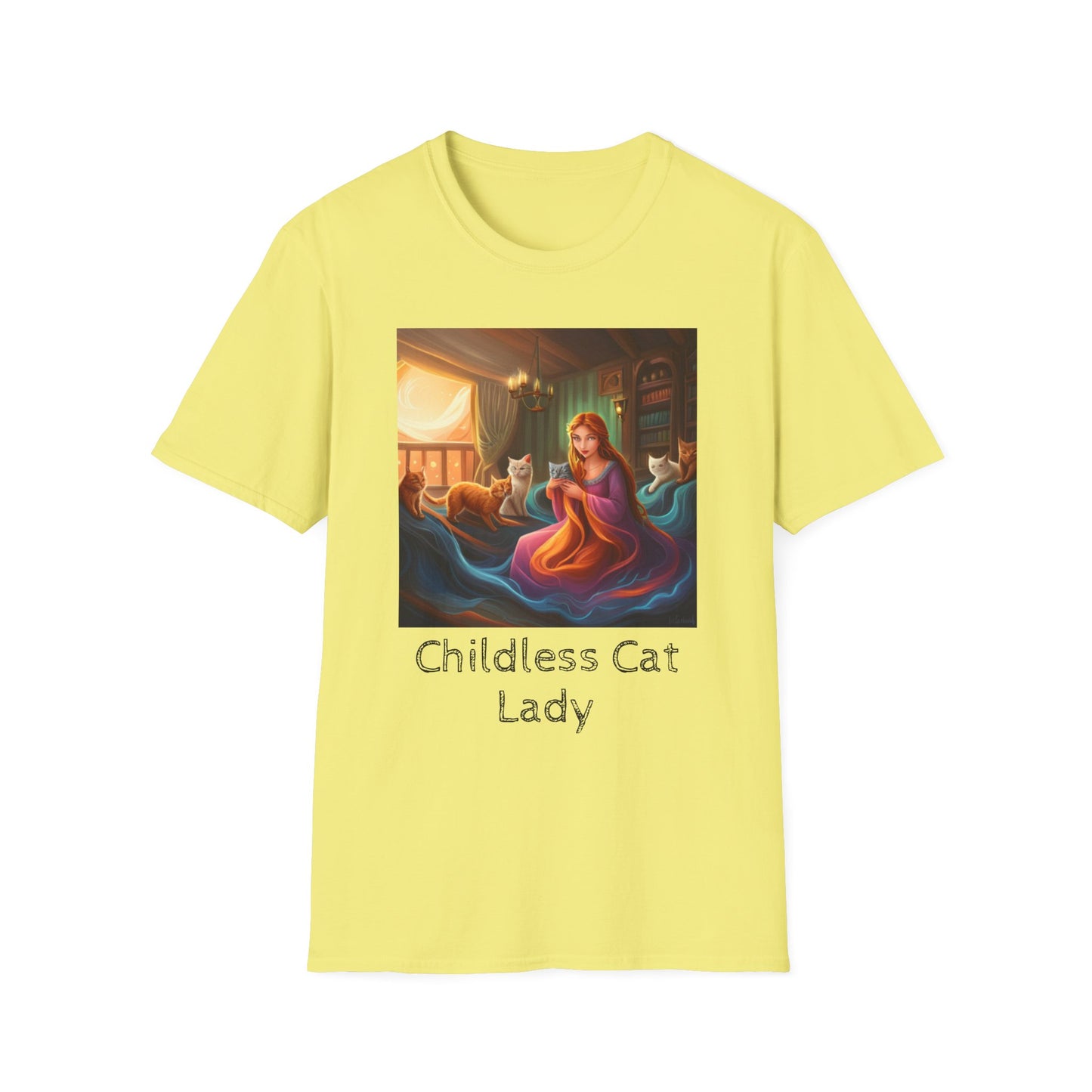 Childless Cat Lady T-Shirt - Unisex Softstyle