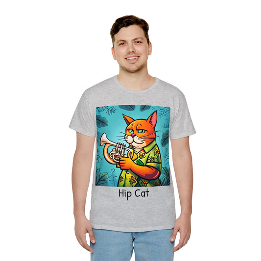 Trumpet Playing Cat Unisex T-Shirt