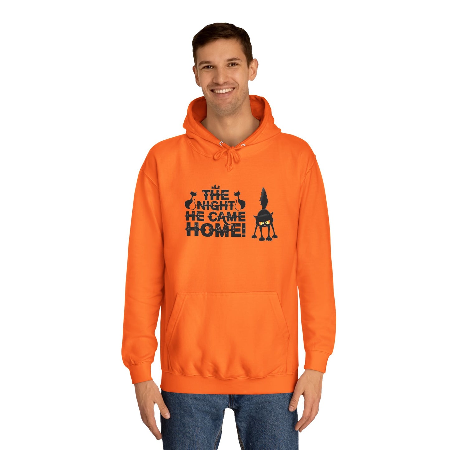 Halloween Black Cat Hoodie - The Night He Came Home